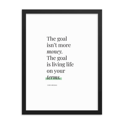 THE GOAL Framed