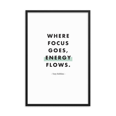 WHERE FOCUS GOES Framed