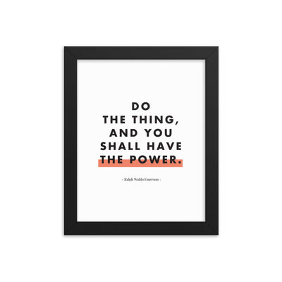 DO THE THING Framed