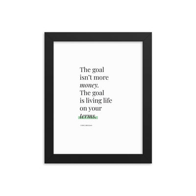 THE GOAL Framed