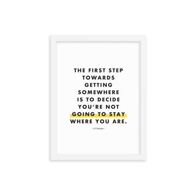 THE FIRST STEP Framed