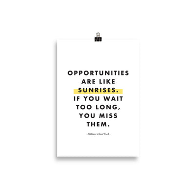 OPPORTUNITIES ARE LIKE Poster