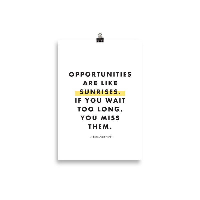 OPPORTUNITIES ARE LIKE Poster