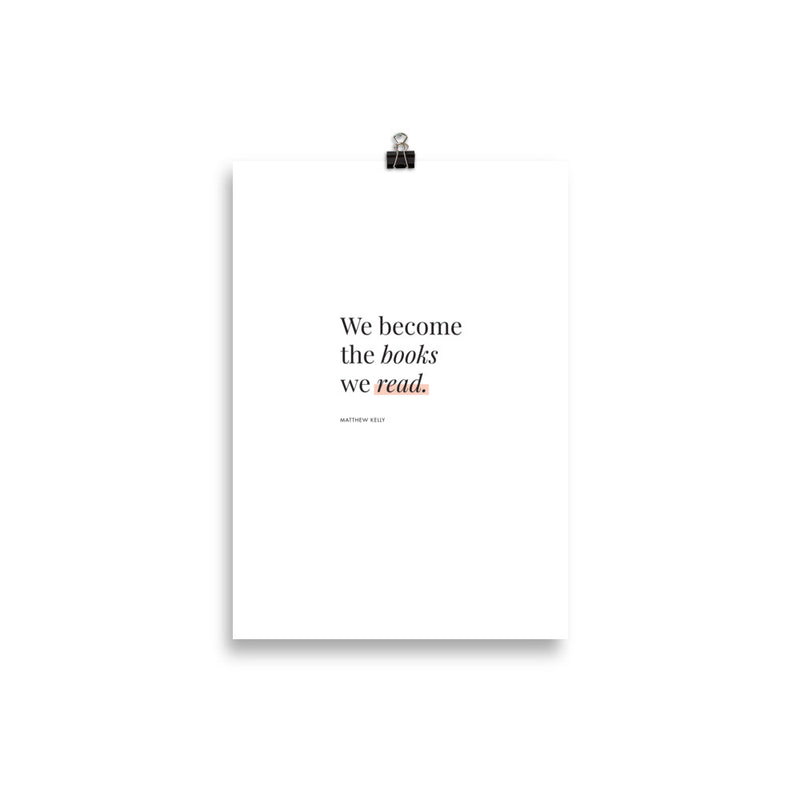 WE BECOME THE BOOKS Poster