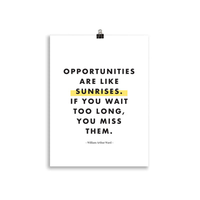 OPPORTUNITIES ARE LIKE Poster