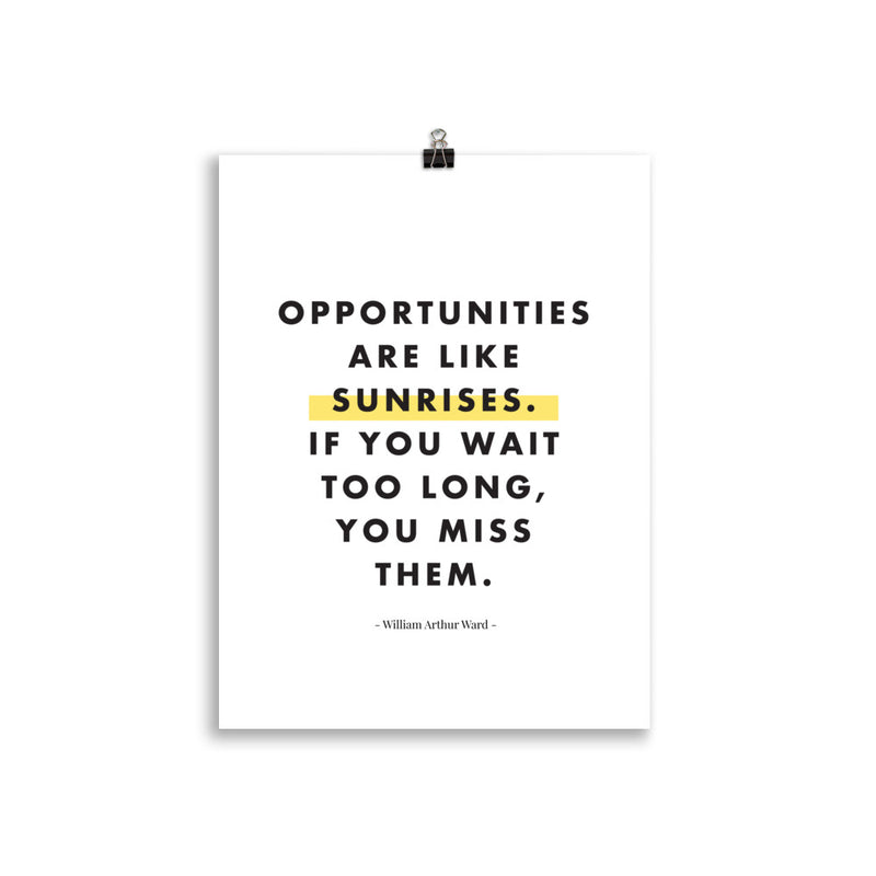 OPPORTUNITIES ARE LIKE Poster