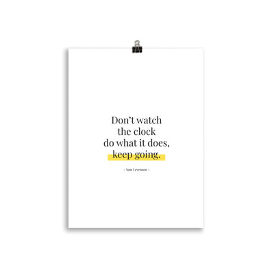 DON'T WATCH THE CLOCK Poster