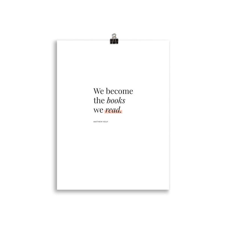 WE BECOME THE BOOKS Poster