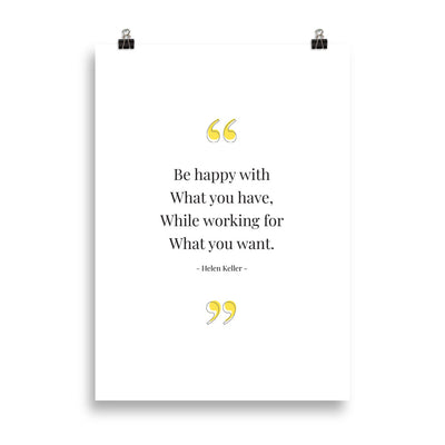 BE HAPPY WITH Poster