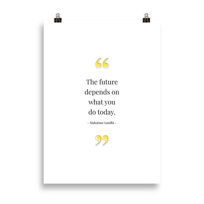 THE FUTURE DEPENDS Poster