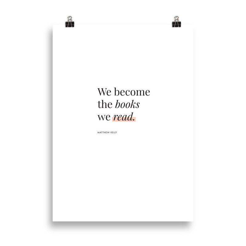 WE BECOME THE BOOKS Poster