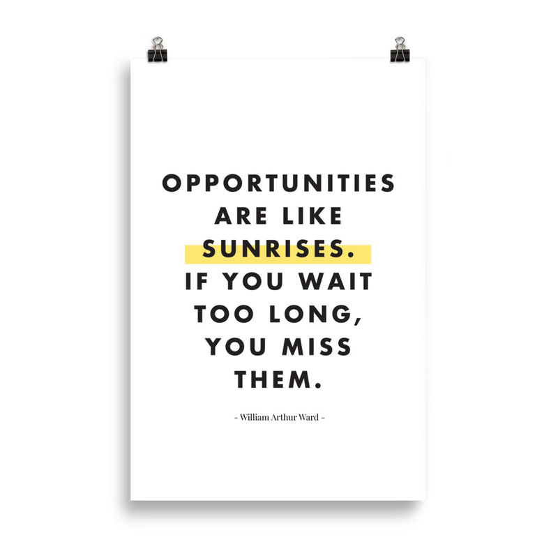 OPPORTUNITIES ARE LIKE Poster