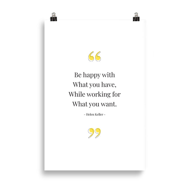 BE HAPPY WITH Poster