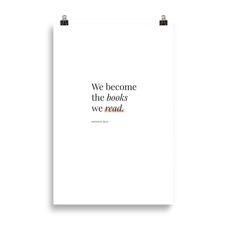 WE BECOME THE BOOKS Poster