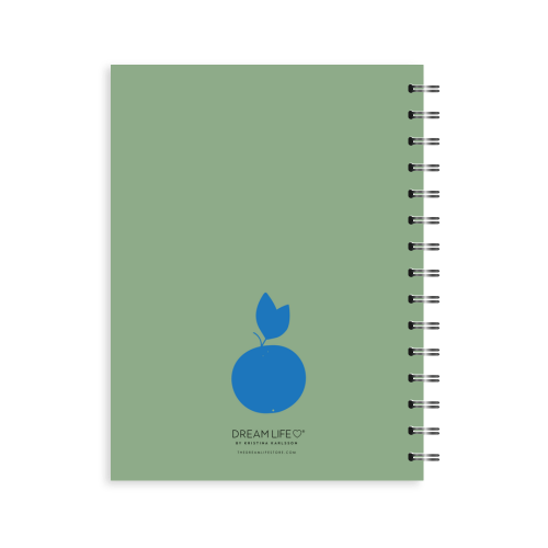 A5 Spiral 24/25 Mid-Year Diary - Fruits - Green