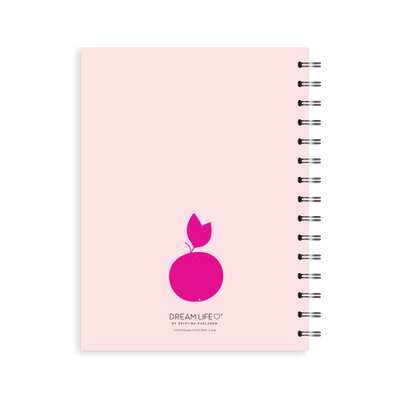 A5 Spiral 24/25 Mid-Year Diary - Fruits - Pink