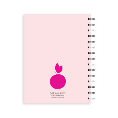 A5 Spiral Mid-Year Diary - Fruits - Pink