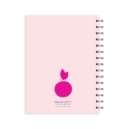 A5 Spiral Mid-Year Diary - Fruits - Pink