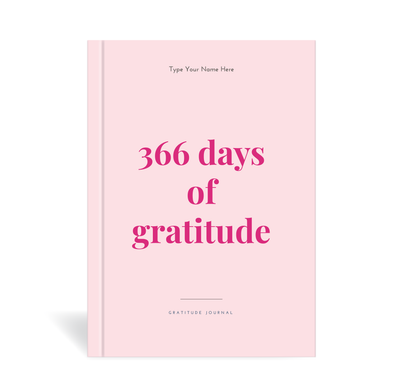 A5 Journal - Gratitude - 366 Days - Pink