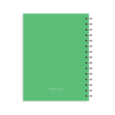 A5 Spiral Journal - Daily Progress - Work In Progress - Green