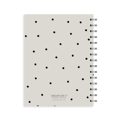 A5 Spiral 24/25 Mid-Year Diary - Dots - Grey