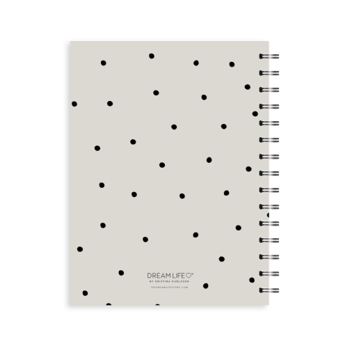 A5 Spiral 24/25 Mid-Year Diary - Dots - Grey