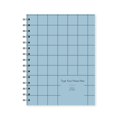 A5 2024 Spiral Student Diary - Blue