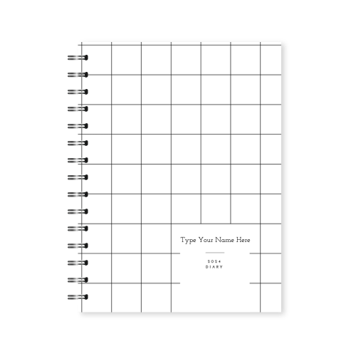 A5 2024 Spiral Student Diary - White