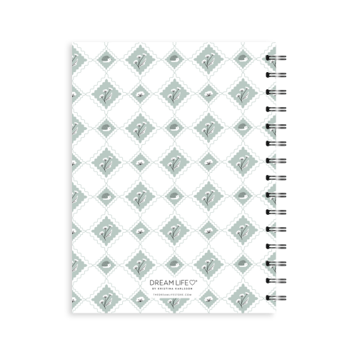 A5 Spiral 24/25 Mid-Year Diary - Harlekin - Green