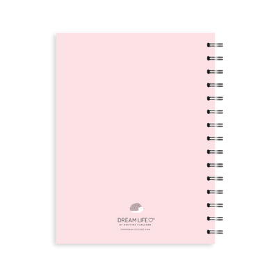 A5 Spiral 24/25 Mid-Year Diary - Igelkott - Pink