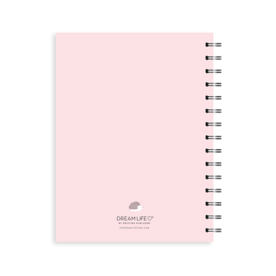 A5 Spiral Mid-Year Diary - Igelkott - Pink