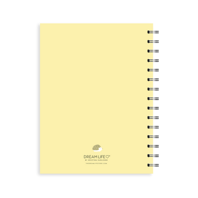 A5 Spiral 24/25 Mid-Year Diary - Igelkott - Yellow
