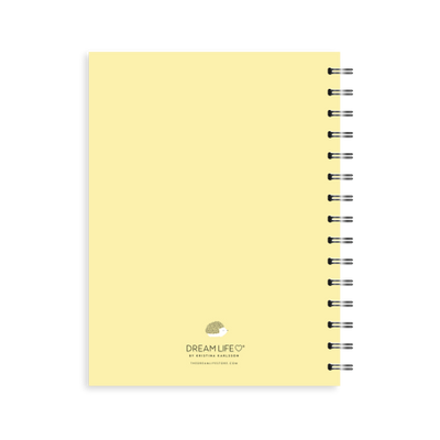 A5 Spiral Mid-Year Diary - Igelkott - Yellow