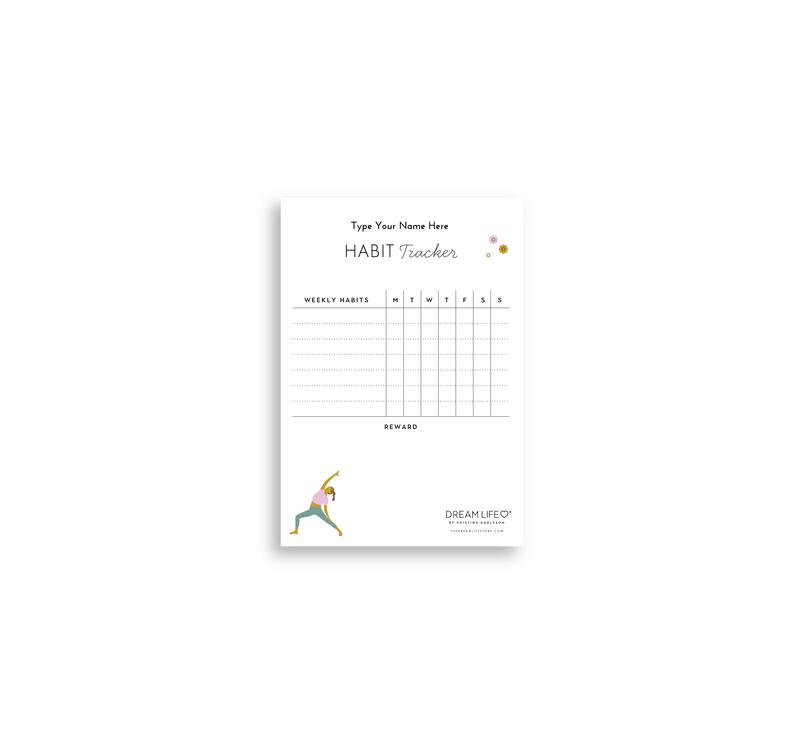 A6 Notepad - Habit Tracker - Wellness