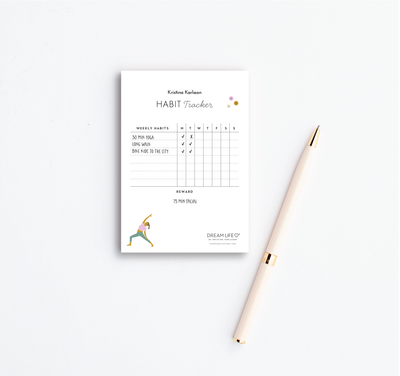 A6 Notepad - Habit Tracker - Wellness