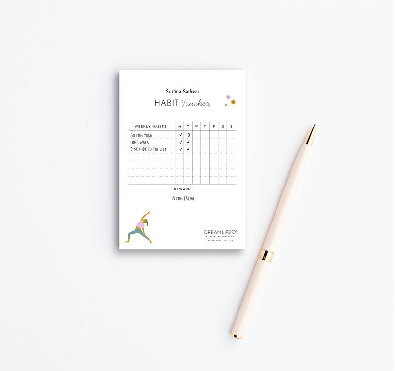 A6 Notepad - Habit Tracker - Wellness