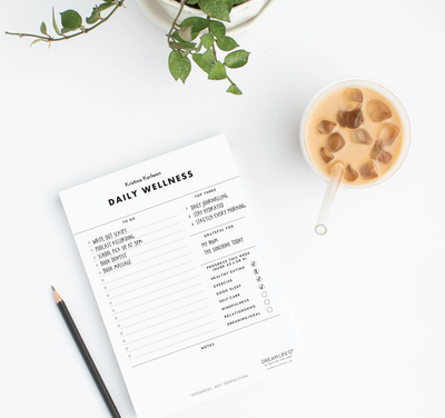 A5 Daily Wellness Notepad - Minimal