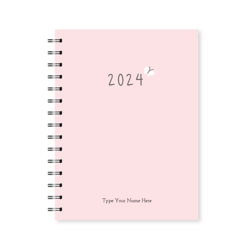 A5 2024 Spiral Student Diary - Pink