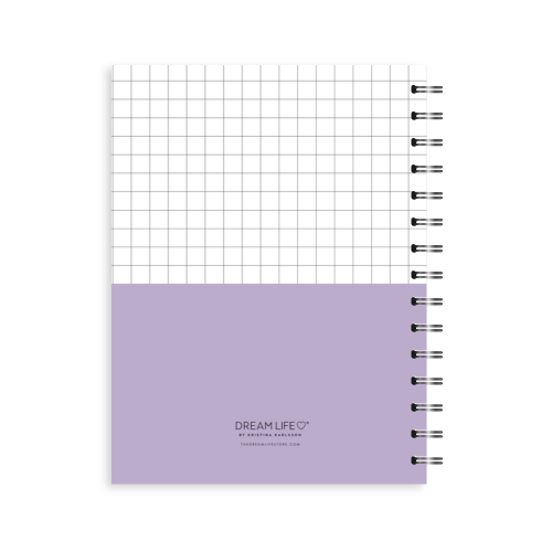 A5 Spiral Journal - Daily Progress - Quarter One - Purple