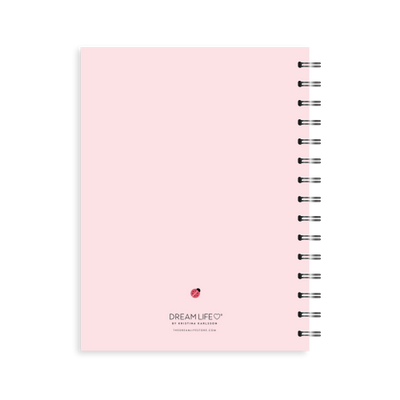 A5 Spiral 24/25 Mid-Year Diary - Smultron - Pink
