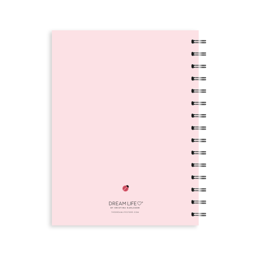 A5 Spiral Mid-Year Diary - Smultron - Pink