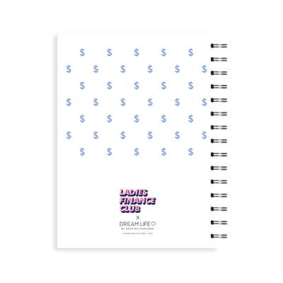 A5 24/25 Spiral Financial Diary - Ladies Finance Club - Blue