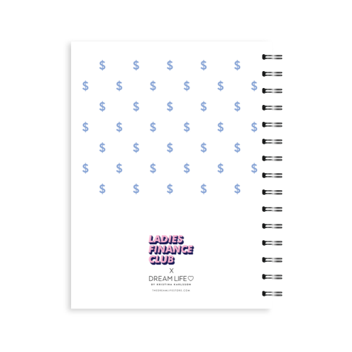 A5 24/25 Spiral Financial Diary - Ladies Finance Club - Blue