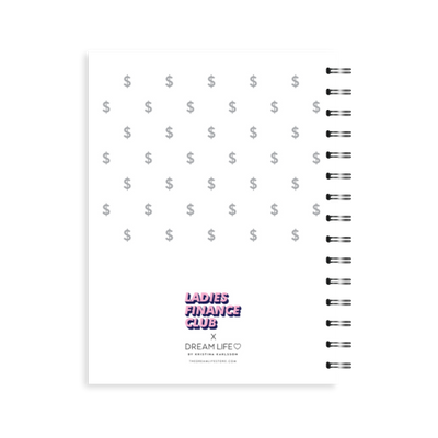 A5 24/25 Spiral Financial Diary - Ladies Finance Club - Grey