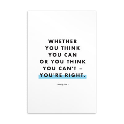 WHETHER YOU THINK Art Card