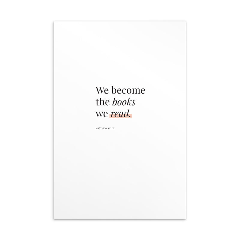 WE BECOME THE BOOKS Art Card