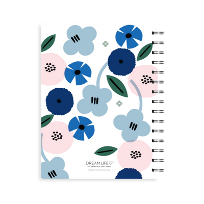 A5 2024 Spiral Family Diary - Summer - Blue