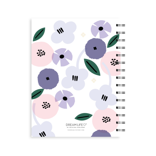 A5 2024 Spiral Goals Diary - Summer - Lilac