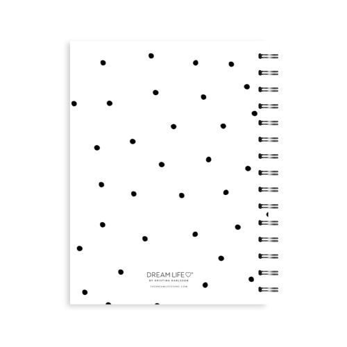 A5 Spiral 24/25 Mid-Year Diary - Dots - White