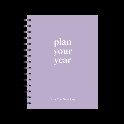 A5 Spiral - Plan Your Year Journal - Purple